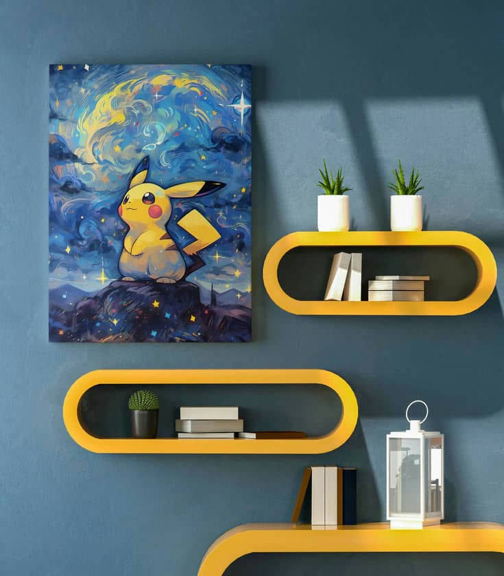 Πίνακας σε καμβά Pikachu KNV2443