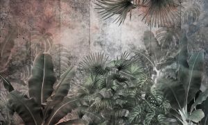 Φωτοταπετσαρία τοίχου επιθυμητών διαστάσεων Rust tropical background 30067Q