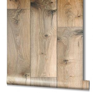 Ταπετσαρία τοίχου ξύλινα πηχάκια καφέ-γκρι 34863  0,53 X10.05