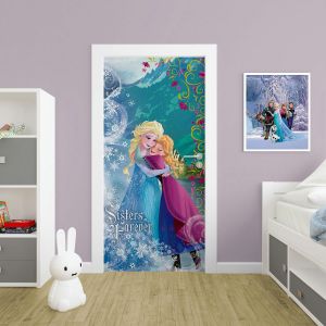 Παιδικό Αυτοκόλλητο Πόρτας Elsa & Frozen DRK19