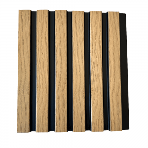 PS Panel 3D Πηχακια Τοίχου F4 Piano Natural Oak Black