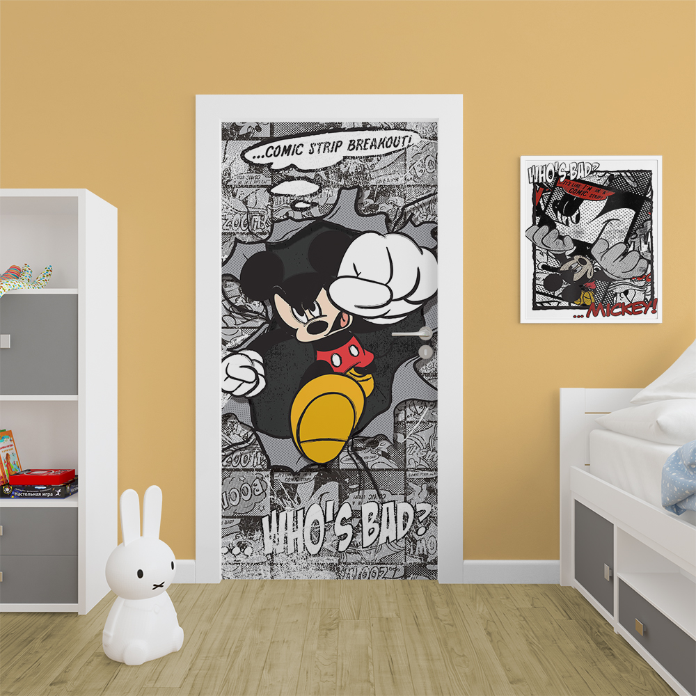 Παιδικό Αυτοκόλλητο Πόρτας Mickey Mouse DRK033