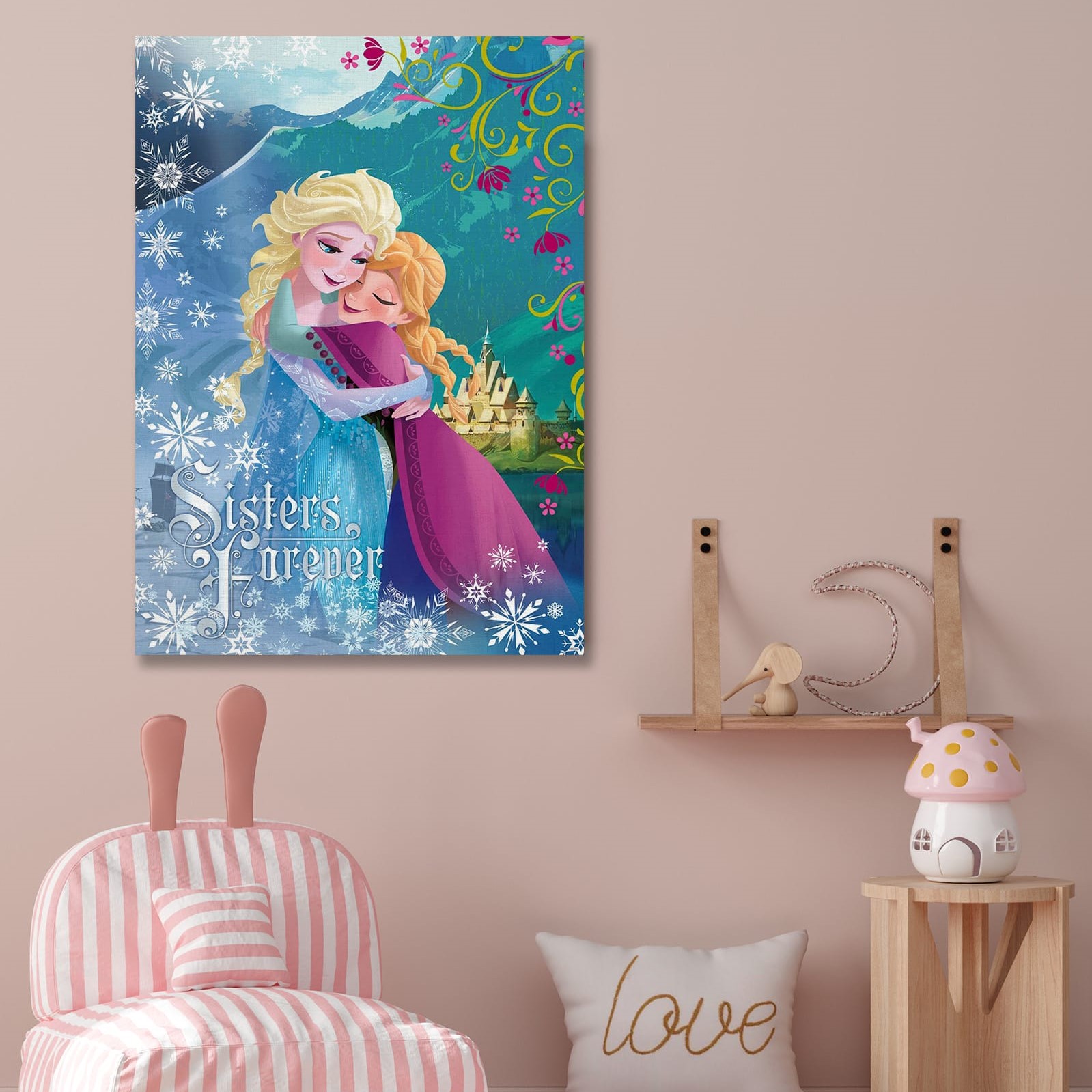 Παιδικός πίνακας σε καμβά Frozen KNV0546