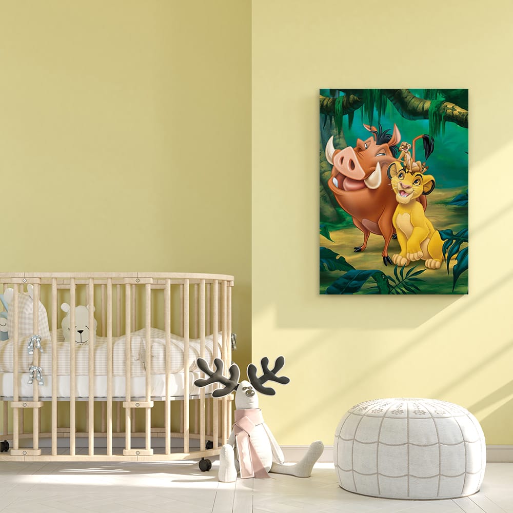 Παιδικός πίνακας σε καμβά The Lion King KNV0555