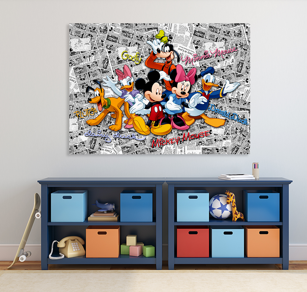 Παιδικός πίνακας σε καμβά Mickey & Friends KNV0588