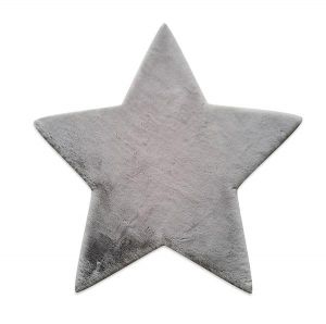 Χαλί Puffy FC6 Light Grey Star Αντιολισθηρό