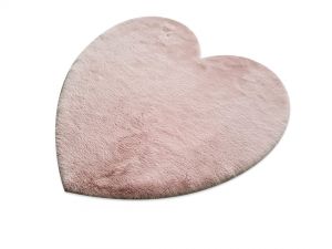 Χαλί Puffy FC19 Pink Heart Αντιολισθηρό