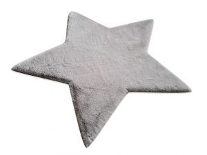 Χαλί Puffy FC6 Light Grey Star Αντιολισθηρό