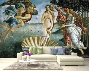 Ταπετσαρία τοίχου επιθυμητών διαστάσεων The Birth of Venus του Botticelli  07510Q