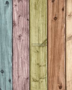 Ταπετσαρία τοίχου επιθυμητών διαστάσεων πολύχρωμα ξύλα 07930Q
