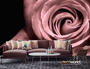 Ταπετσαρία τοίχου επιθυμητών διαστάσεων φλοράλ ρόζ τριαντάφυλλο 07976Q
