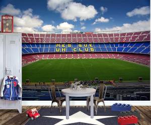 Ταπετσαρία τοίχου ετοίμων διαστάσεων γήπεδο ποδοσφαίρου barcelona 08239q
