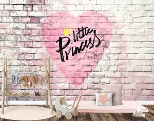 Παιδική ταπετσαρία τοίχου ετοίμων διαστάσεων littgle princess 08381q