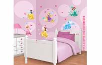 Παιδικά αυτοκόλλητα τοίχου Princess room set