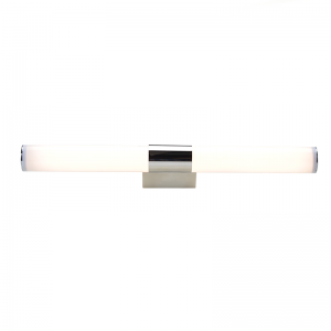 Μοντέρνο Φωτιστικό Τοίχου με Ενσωματωμένο LED και Φυσικό Λευκό Φως σε Ασημί Χρώμα Πλάτους 55cm