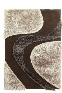 Χειροποίητο Χαλί White Tie 001 WENGE  - 160 x 230 cm