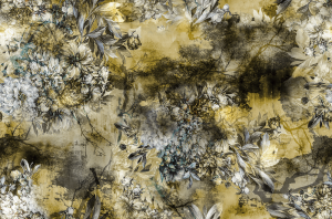 Φωτοταπετσαρία τοίχου επιθυμητών διαστάσεων Σύνθεση λουλουδιών σε κίτρινο 30015Q