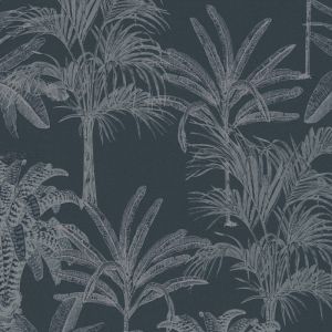 Ταπετσαρία Τοίχου Palm Tree Μαύρο 379832 cm x 10.05 m