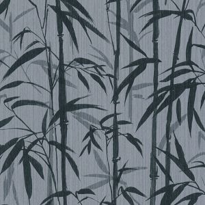 Ταπετσαρία Τοίχου Tropical Baboo Μαύρο 379894 cm x 10.05 m