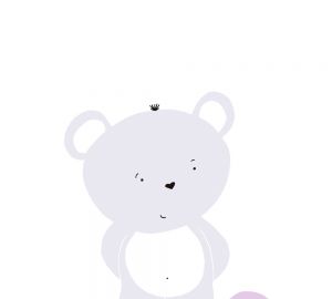 Παιδική Ταπετσαρία Τοίχου Ροζ Αρκουδάκια 381362 0,53cm x 10m