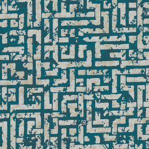 Ταπετσαρία Τοιχου Labyrinth Πετρόλ 386953 0.53cm x 10.05m