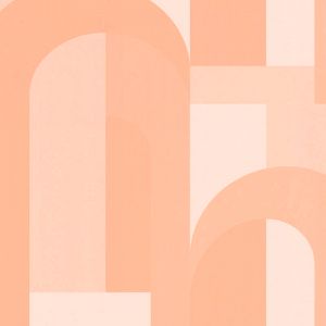 Ταπετσαρία Τοιχου Curves Ροζ Πορτοκαλί 391702 0.53cm x 10.05m