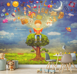Παιδική ταπετσαρία τοίχου Kids Imagination 40001Q