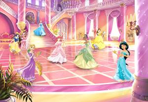 Φωτοταπετσαρία Disney Disney Princess Glitzerparty 8-4107