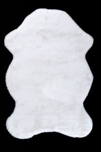 Χειμερινό χαλί Fur 26163-062 ΛΕΥΚΟ
