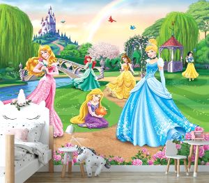 Φωτοταπετσαρία Τοίχου Έτοιμων Διαστάσεων Disney Princess