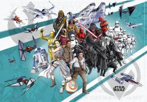 Φωτοταπετσαρία Star Wars Cartoon Collage Wide DX8-073