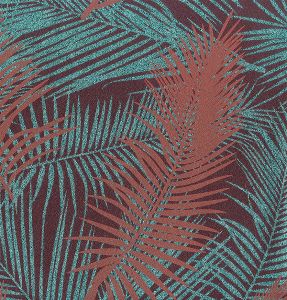 Ταπετσαρία Τοίχου Palm Μπλε,Κοκκινη J98210 53 cm x 10.05 m