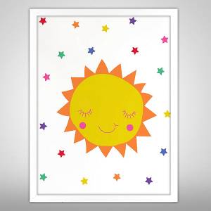 Παιδικός πίνακας Ήλιος KD100