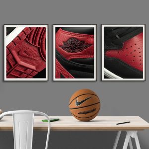Σετ Ξύλινων Κάδρων Air Jordan Sneakers KDS010 30cm x 40cn