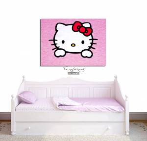 Παιδικός πίνακας σε καμβά Hello Kitty KNV058