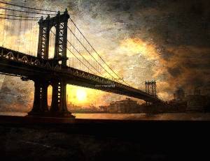 Πίνακας σε καμβά Brooklyn Bridge KNV112
