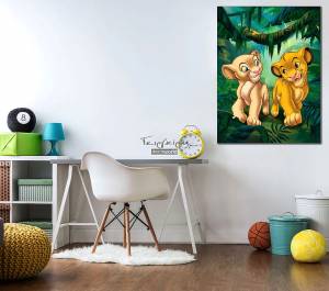 Παιδικός πίνακας σε καμβά The Lion King KNV0214