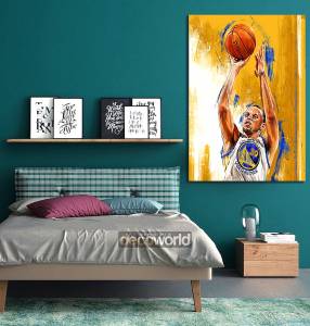 Πίνακας σε καμβά NBA Steph Curry KNV963