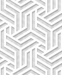 Ταπετσαρία Τοίχου Maze Λευκή M35000 53 cm x 10 m