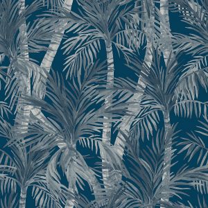 Ταπετσαρία Τοίχου Palm Tree Μπλε M37901 53 cm x 10.05 m
