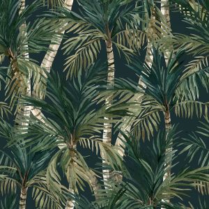 Ταπετσαρία Τοίχου Palm Tree Σκούρο Πράσινο M37914 53 cm x 10.05 m