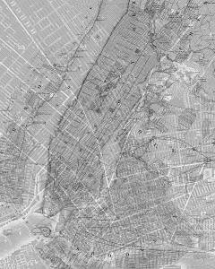 Φωτοταπετσαρία τοίχου χάρτης Νέας Υόρκης τσιμέντο έτοιμων διαστάσεων P033-VD2 (2.00M x 2.50Υ)