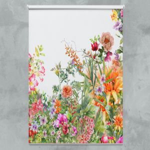 Ρολοκουρτίνα Λουλούδια R081