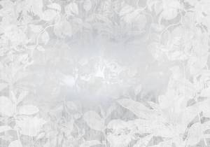 Φωτοταπετσαρία τοίχου μεταλλικής εκτύπωσης με ασημί λουλούδια Flora  RSX8-057 (4.00M x 280Y)