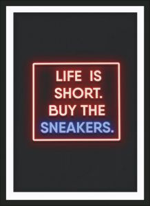 Ξύλινο Κάδρο Buy The Sneakers 30X40cm SNK125