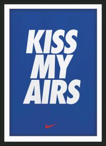 Ξύλινο Κάδρο Kiss My Airs_ Blue 30X40cm SNK133