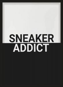 Ξύλινο Κάδρο Black & White Sneaker Addict 30X40cm SNK15