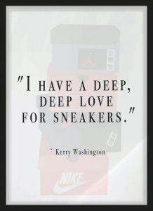Ξύλινο Κάδρο Deep Love Sneakers 30X40cm SNK18