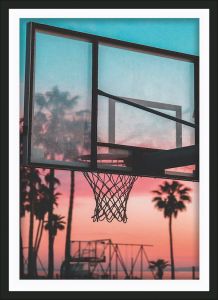 Ξύλινο Κάδρο Basketball Venice Beach 30X40cm SNK191