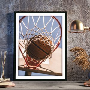 Ξύλινο Κάδρο Basket Rim 30X40cm SNK193
